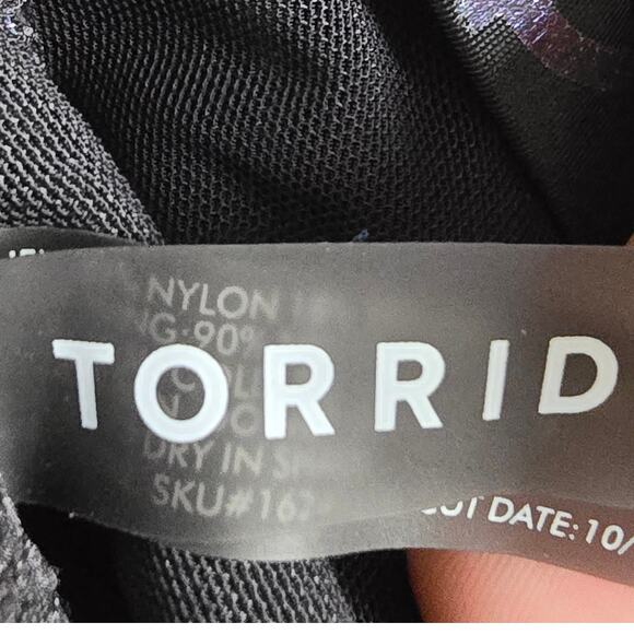 Torrid Scoop Neck Long Swim Dress Mermaid Size 2 Metallic Shimmer. - Picture 7 of 8